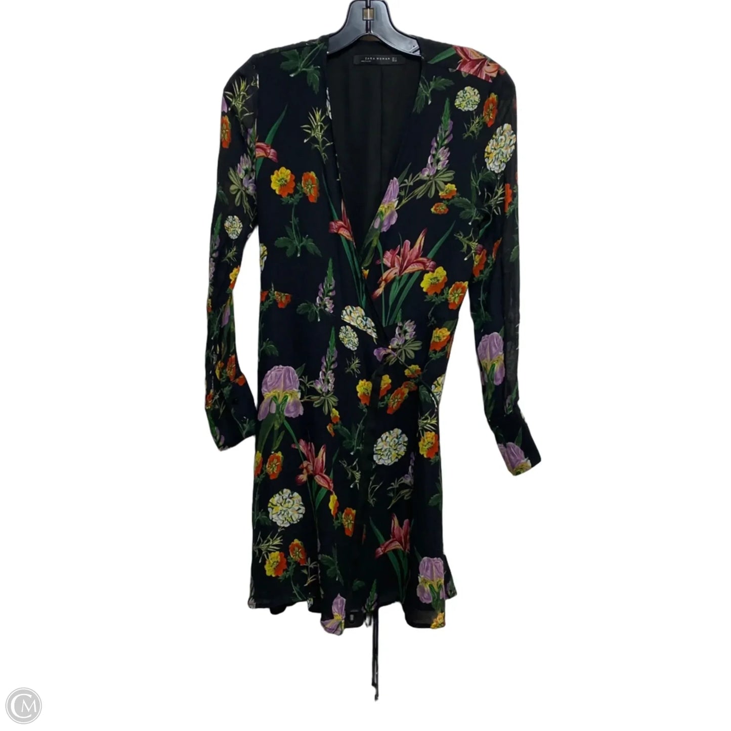 Dress Casual Short By Zara In Black & Green, Size: S