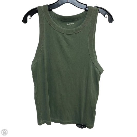 Top Sleeveless By Old Navy In Green, Size: Xl