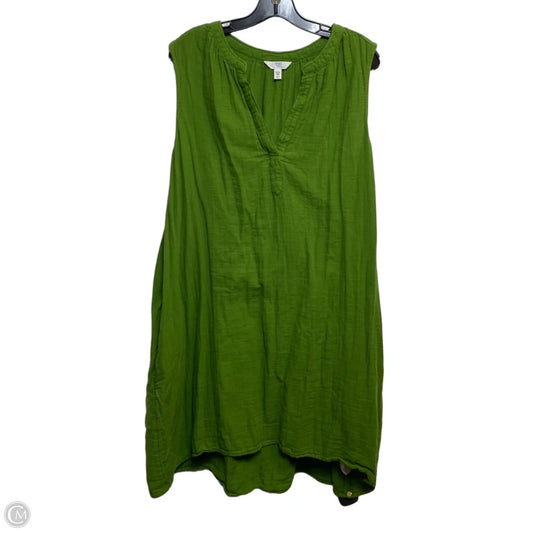Dress Casual Short By Time And Tru In Green, Size: Xxl