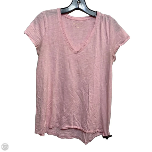 Top Short Sleeve Designer By Lilly Pulitzer In Pink, Size: S