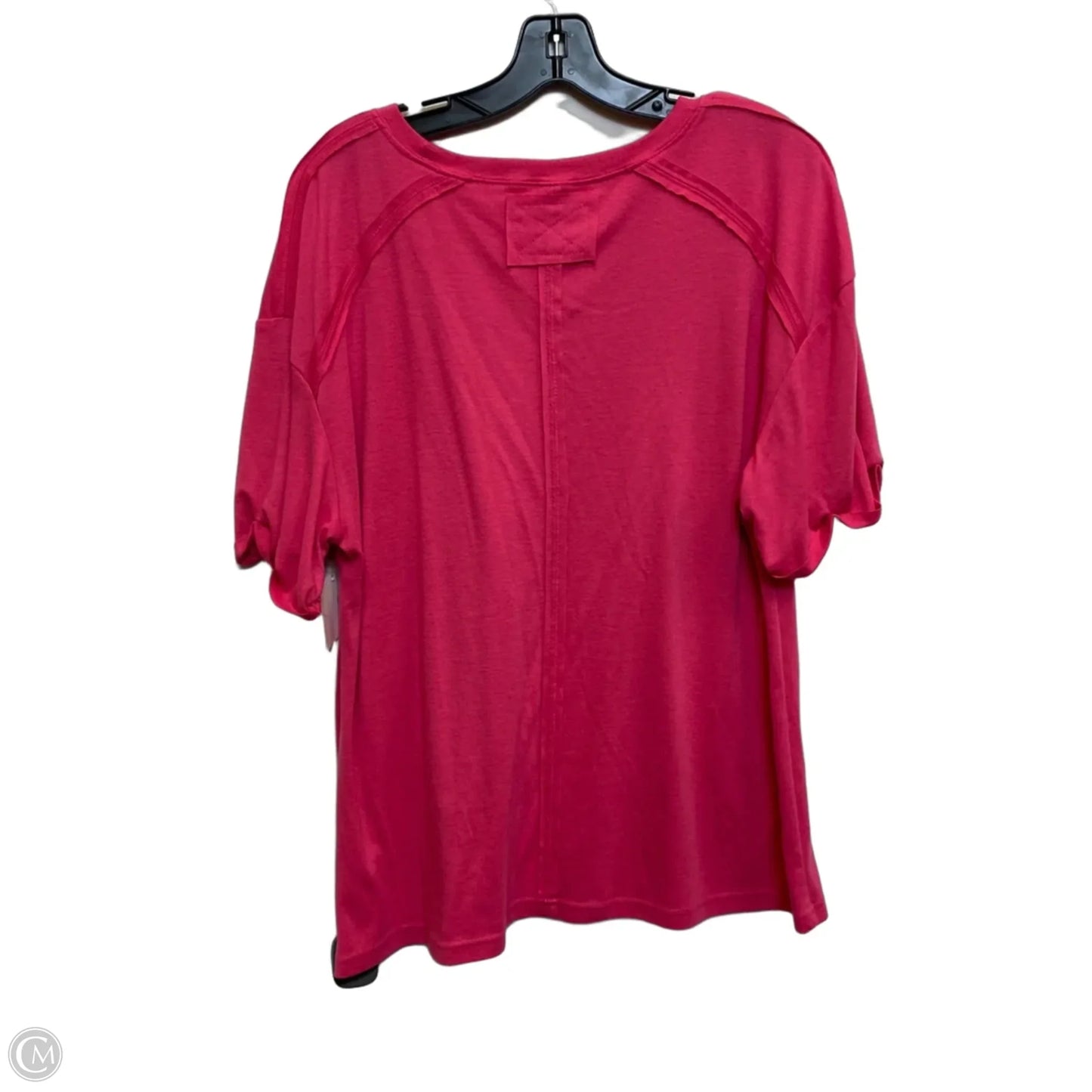Top Short Sleeve By Clothes Mentor In Pink, Size: L
