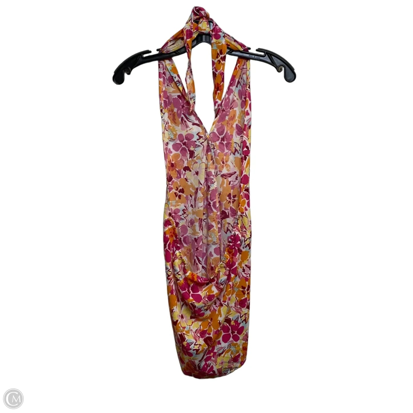 Top Sleeveless By Shein In Orange & Pink, Size: M
