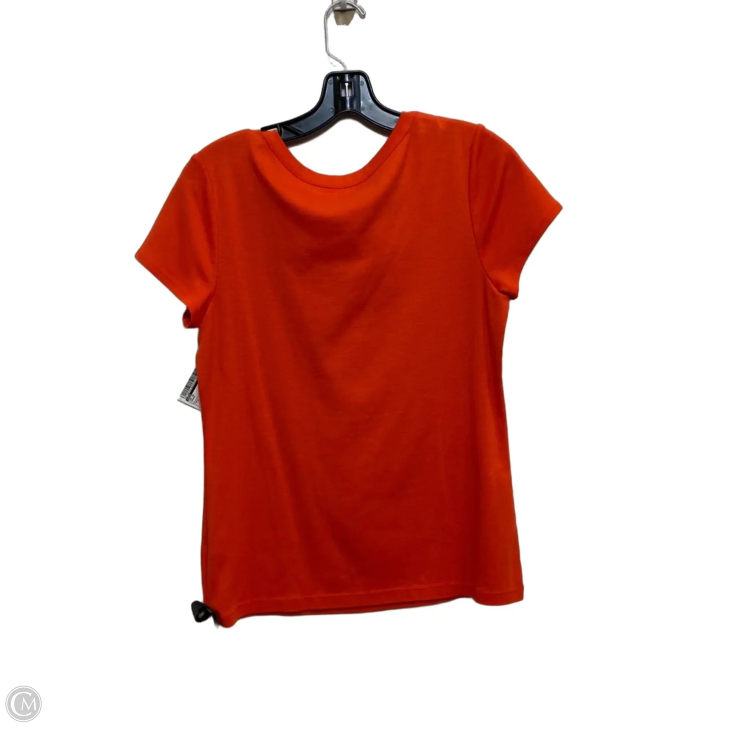 Top Short Sleeve By Cato In Orange, Size: L