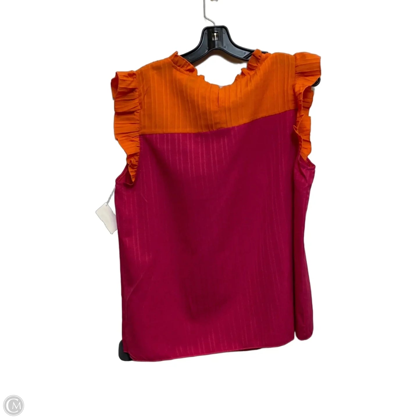 Top Sleeveless By Shein In Orange & Pink, Size: Xl