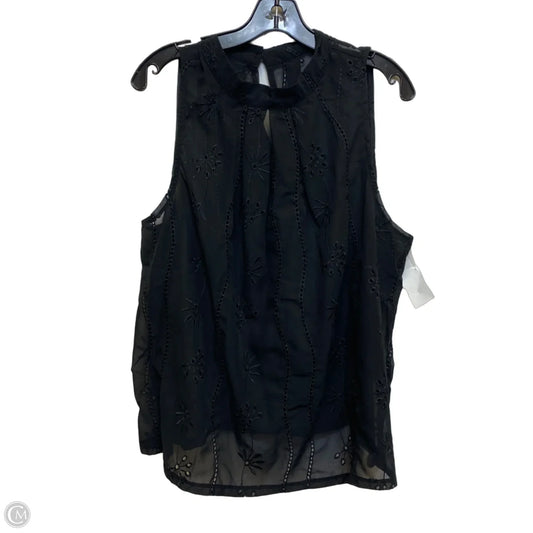 Top Sleeveless By Shein In Black, Size: 3x