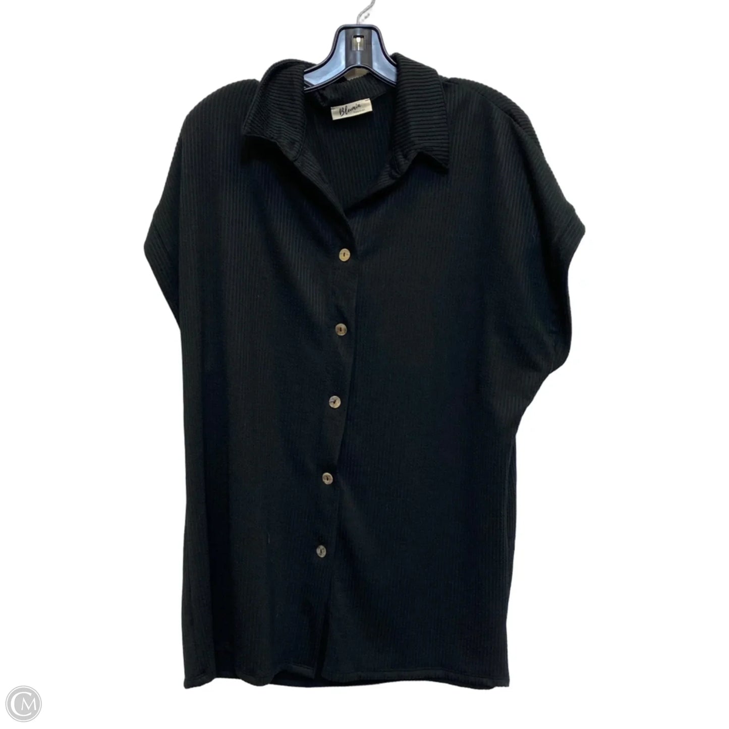 Top Short Sleeve By Blumin In Black, Size: 1x