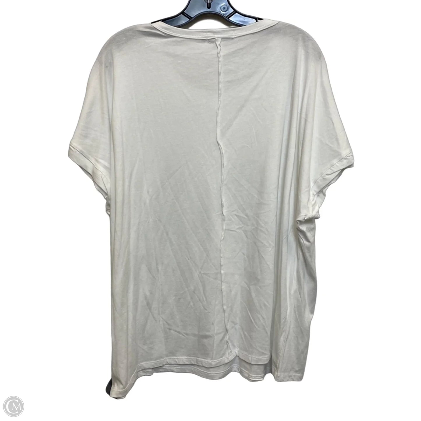 Top Short Sleeve By Culture Code In White, Size: 1x
