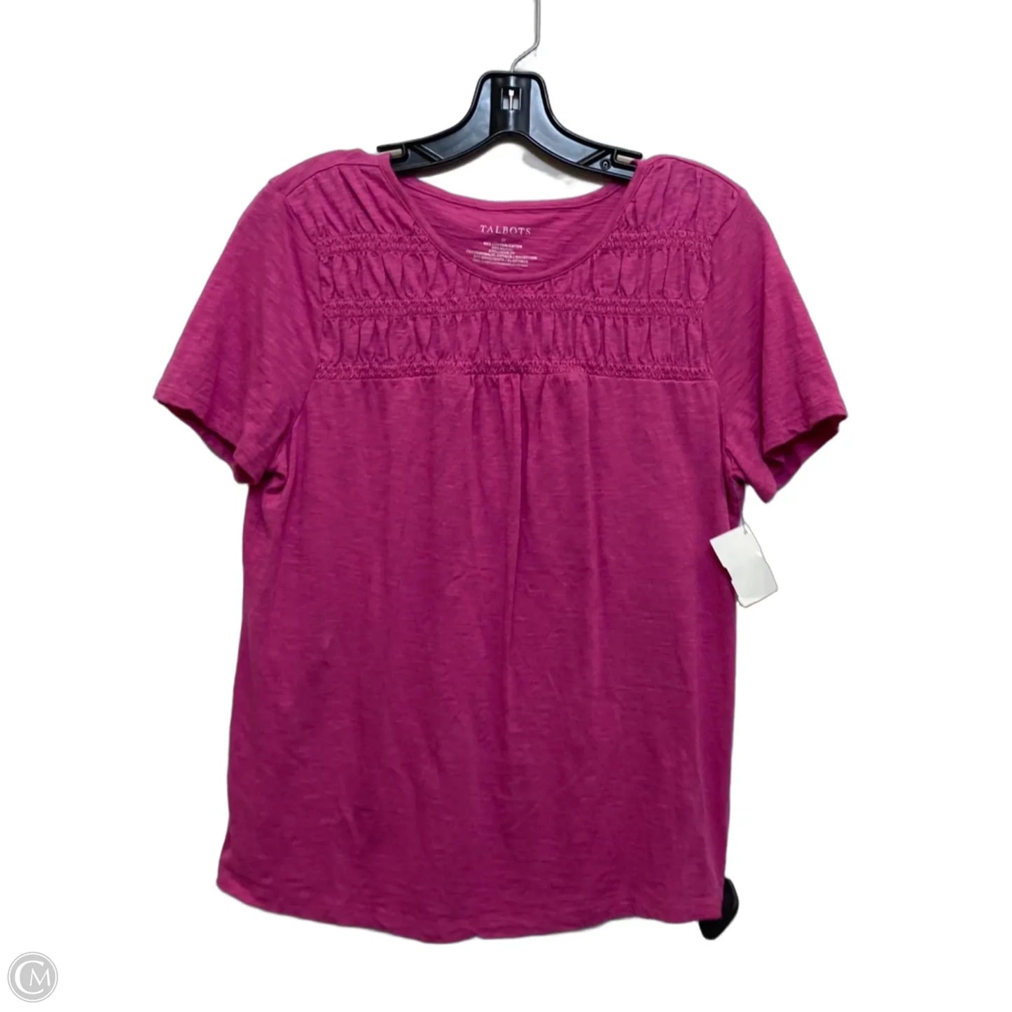 Top Short Sleeve By Talbots In Pink, Size: M