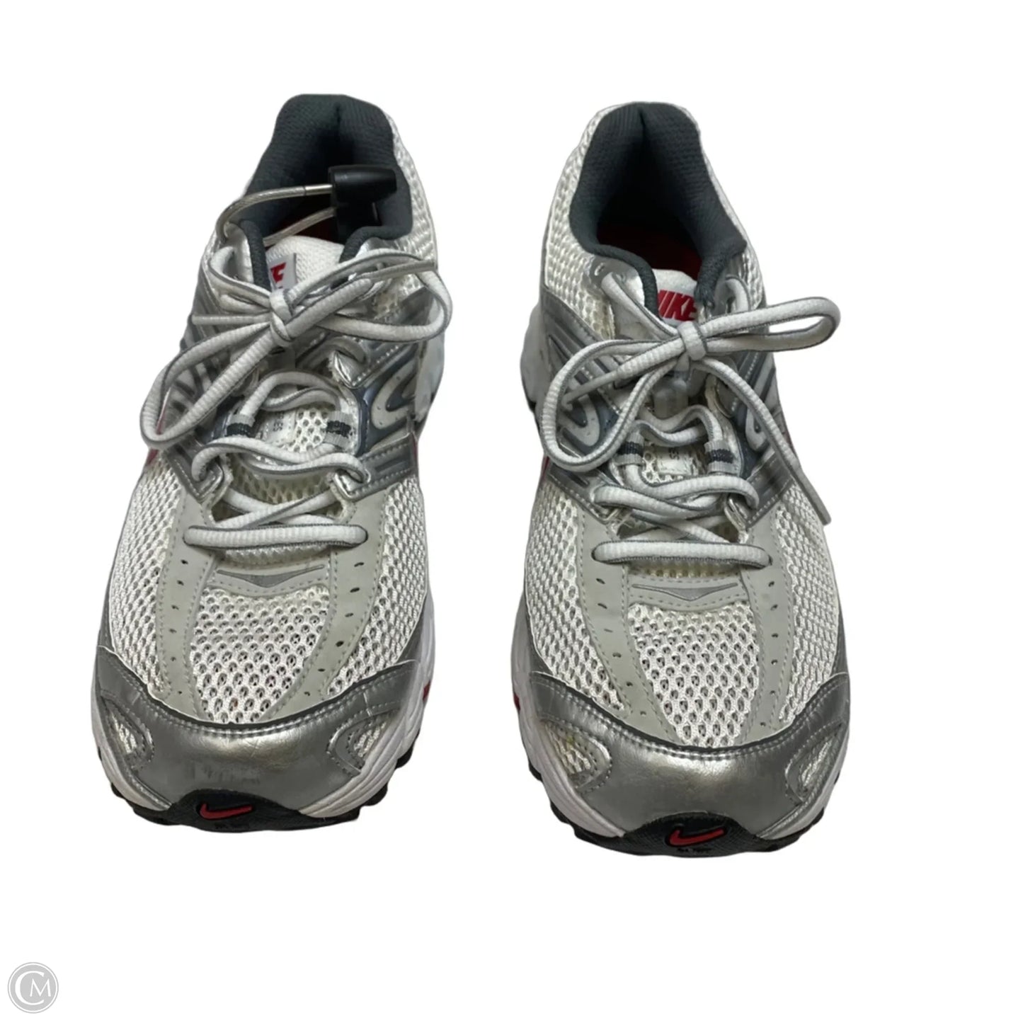 Shoes Athletic By Nike In Silver & White, Size: 8.5