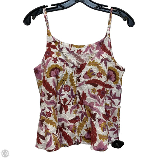 Top Sleeveless By Bobi In Purple & Red, Size: Xs