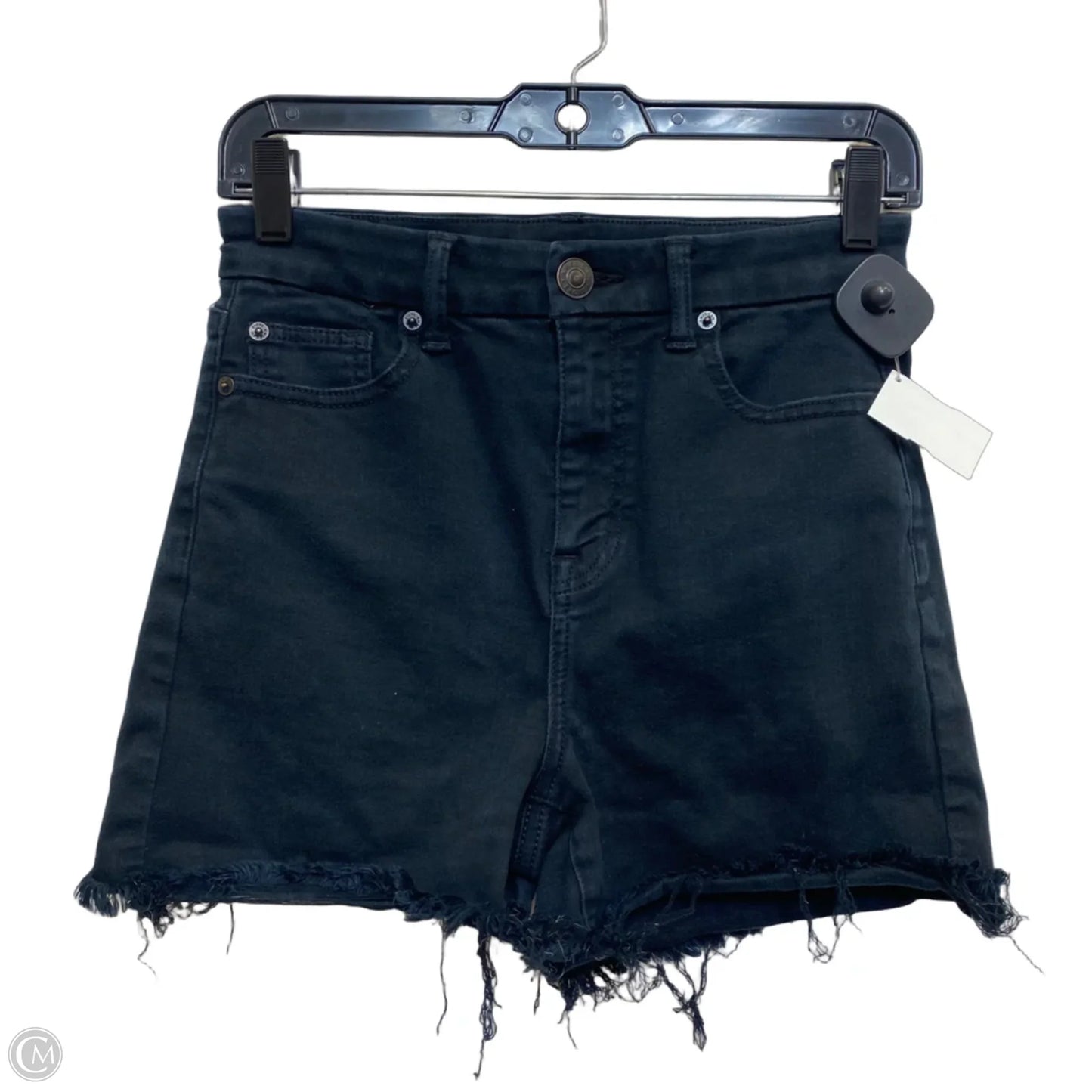 Shorts By American Eagle In Black Denim, Size: 4