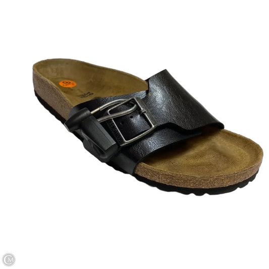 Sandals Flats By Birkenstock In Grey, Size: 8.5