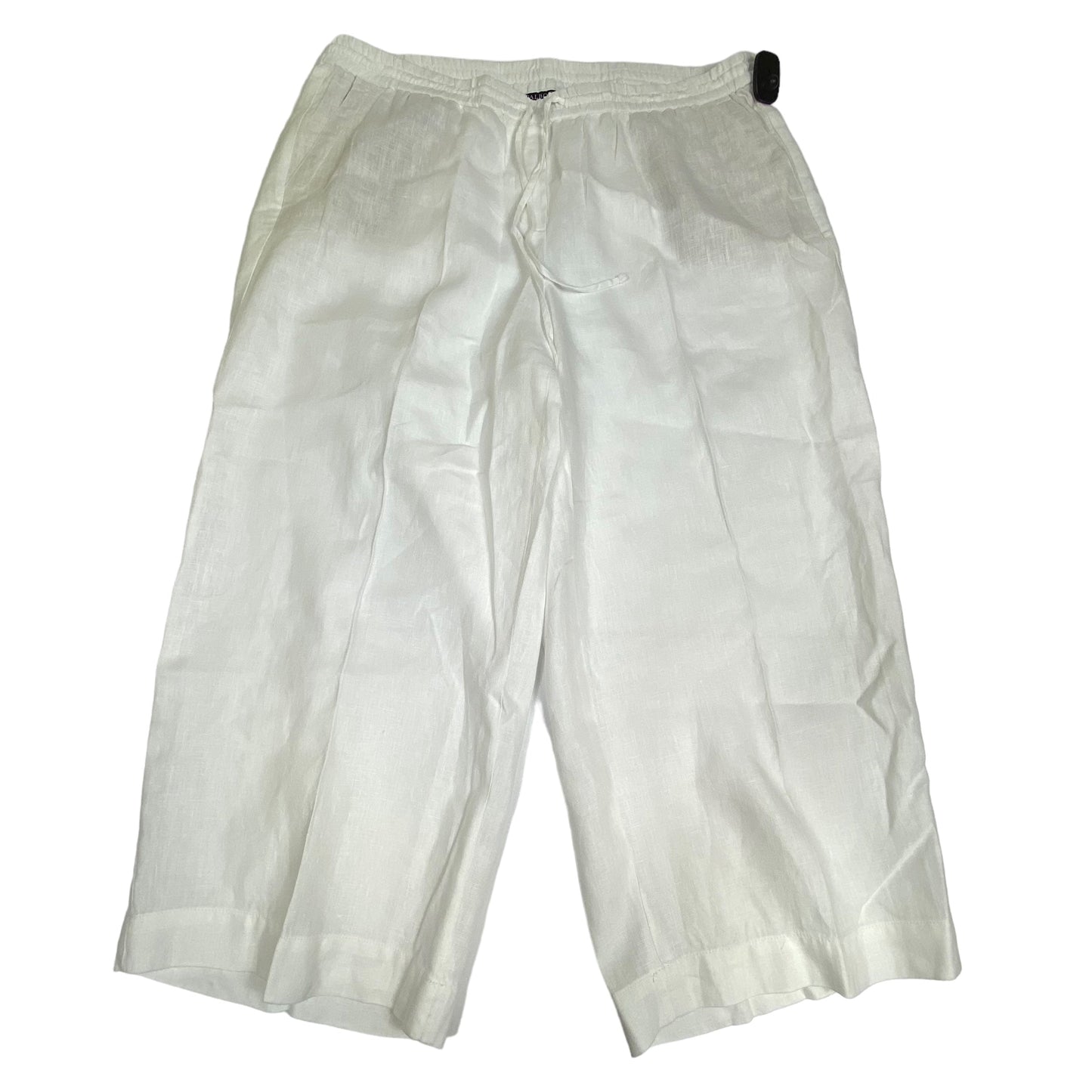 White Pants Linen Talbots, Size 16