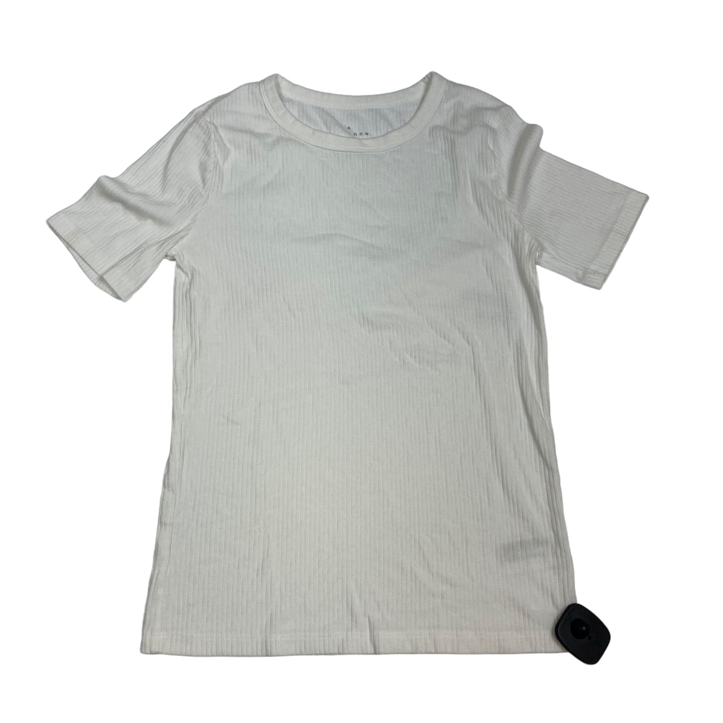 White Top Short Sleeve Basic A New Day, Size M