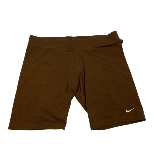 Brown Athletic Shorts Nike Apparel, Size Xxl