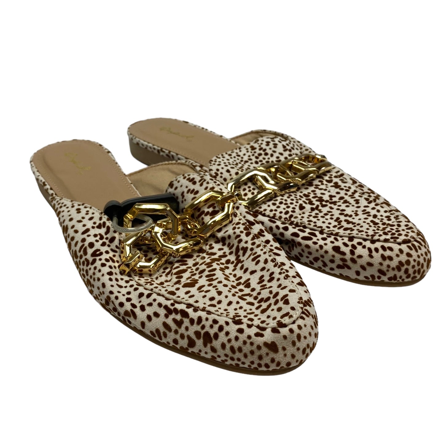 Animal Print Shoes Flats Qupid, Size 9