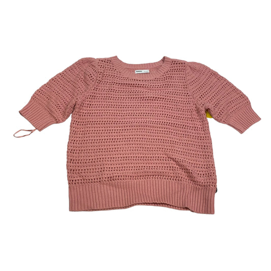 Pink Sweater Short Sleeve Sonoma, Size L