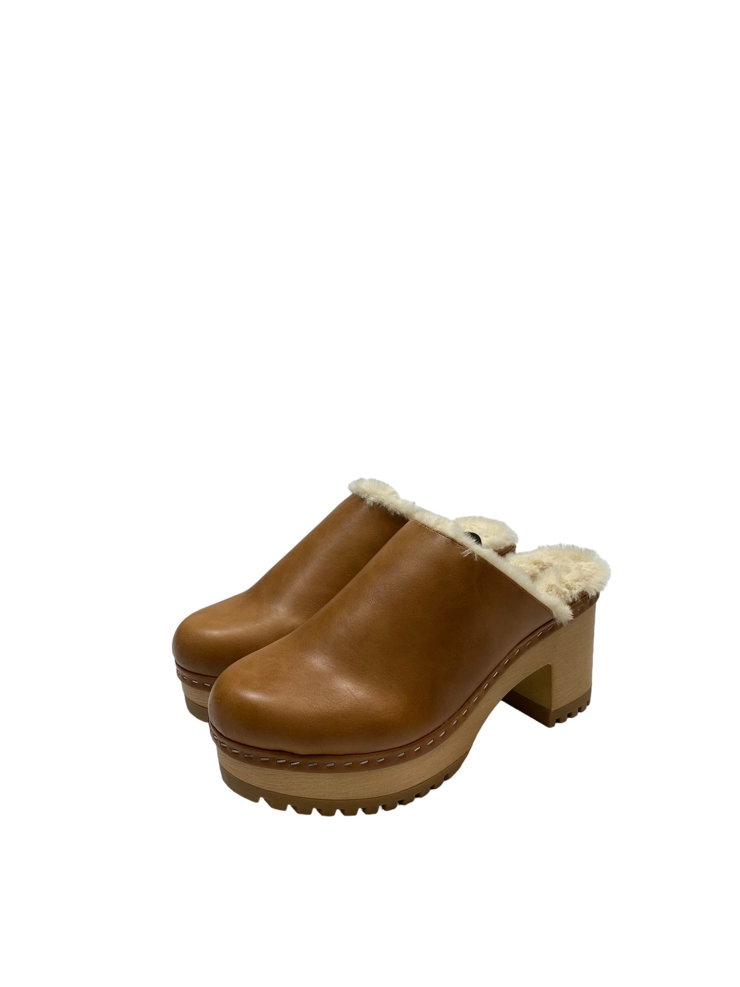 Shoes Heels Wedge By Madden Girl In Brown, Size: 7.5