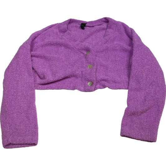 Cardigan By Wild Fable In Purple, Size: Xxl