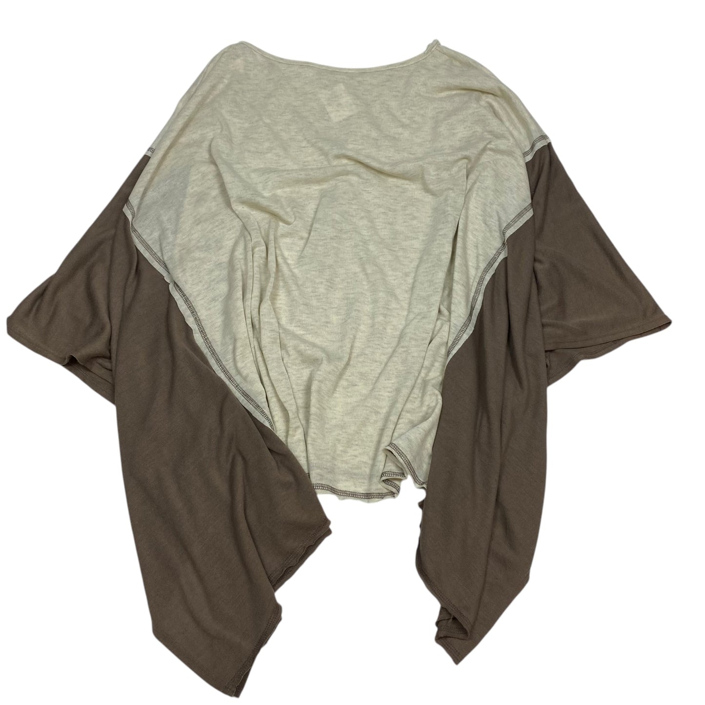 Top 3/4 Sleeve Basic By Easel In Brown, Size: L