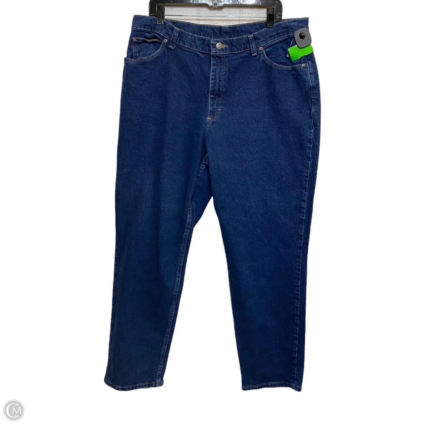 Jeans Straight By Clothes Mentor In Blue Denim, Size: 18