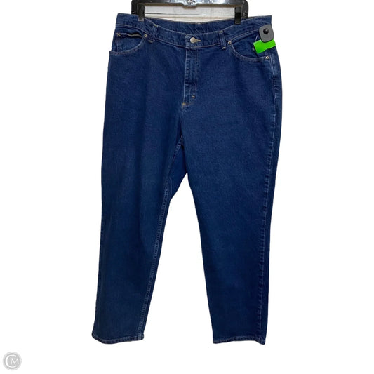 Jeans Straight By Clothes Mentor In Blue Denim, Size: 18