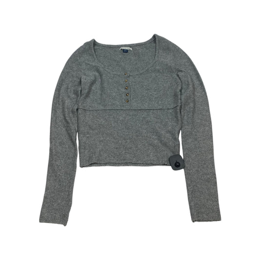 Top Long Sleeve By American Eagle In Grey, Size: M