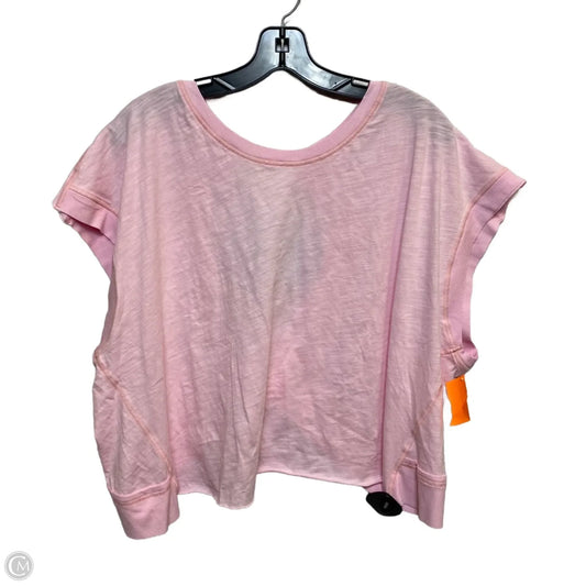Top Short Sleeve By Cmf In Pink, Size: S