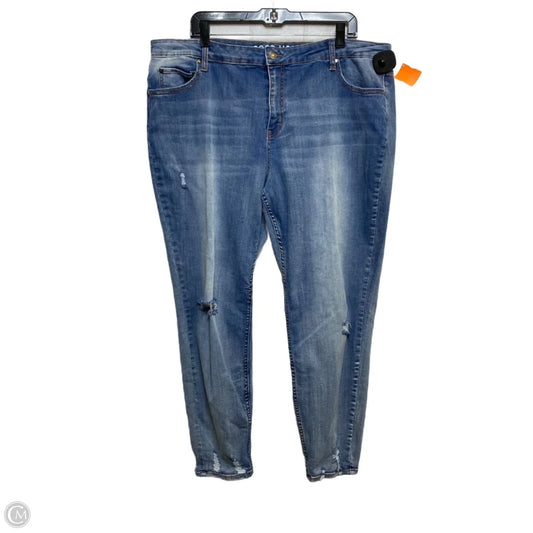 Jeans Skinny By Good Hart In Blue Denim, Size: 20