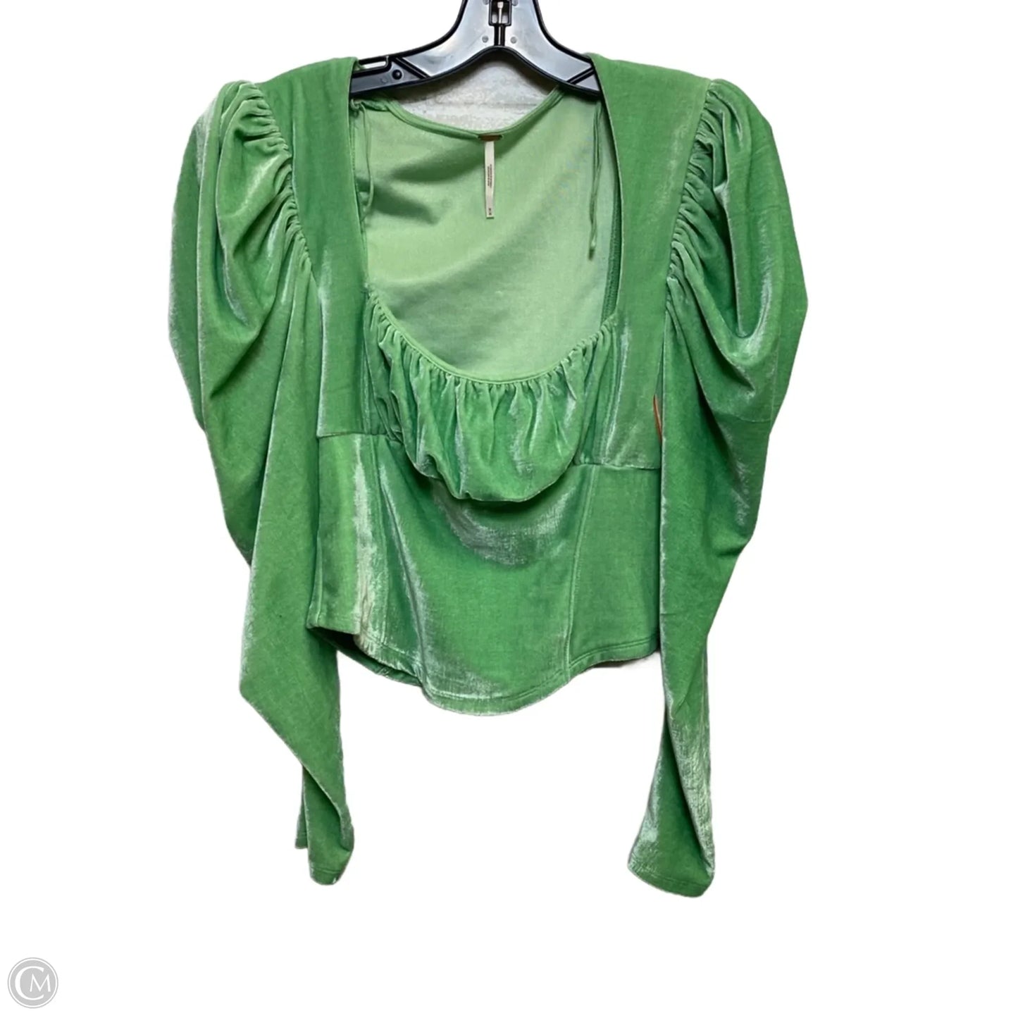 Top Long Sleeve By Free People In Green, Size: M