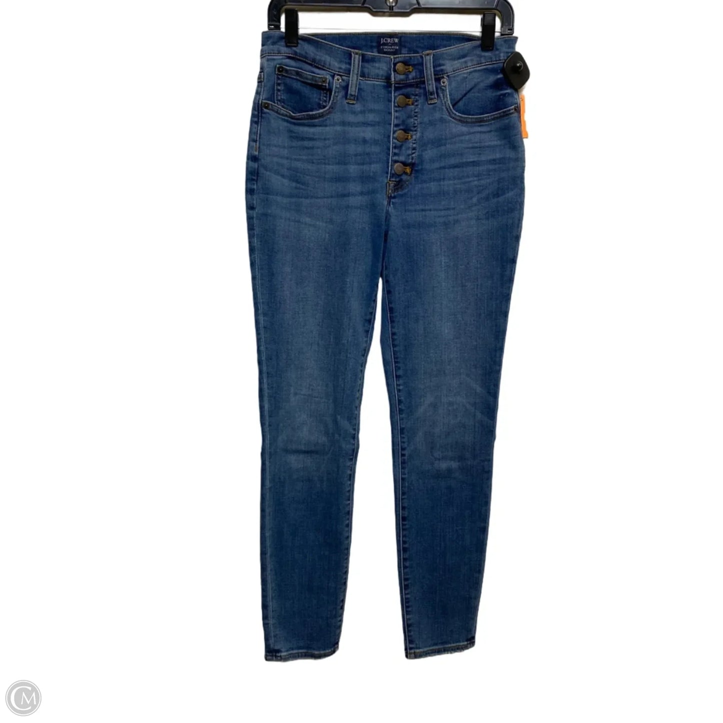 Jeans Skinny By J. Crew In Blue Denim, Size: 6