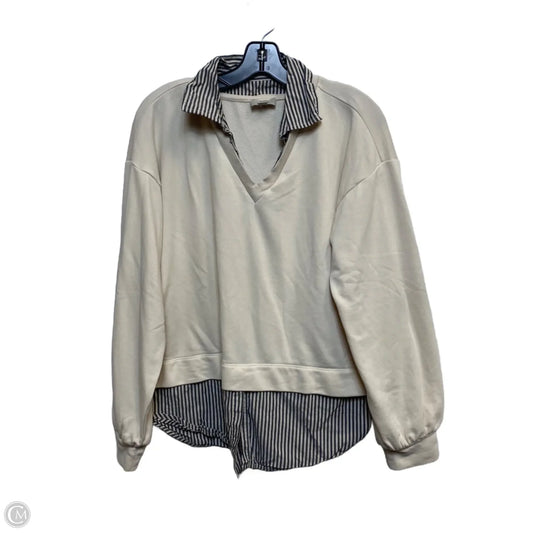 Top Long Sleeve By Loft In Beige, Size: L