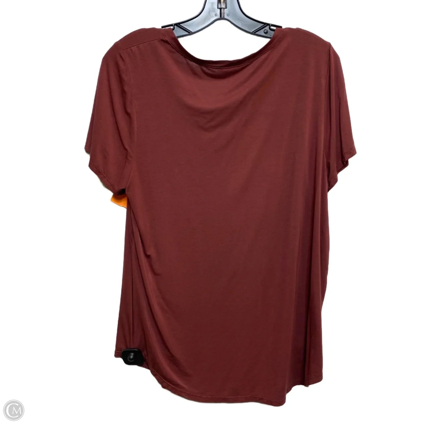 Top Short Sleeve Basic By Green Envelope In Red, Size: L