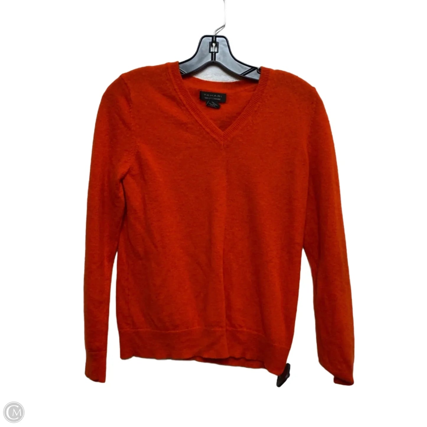 Sweater Cashmere By Tahari In Orange, Size: M