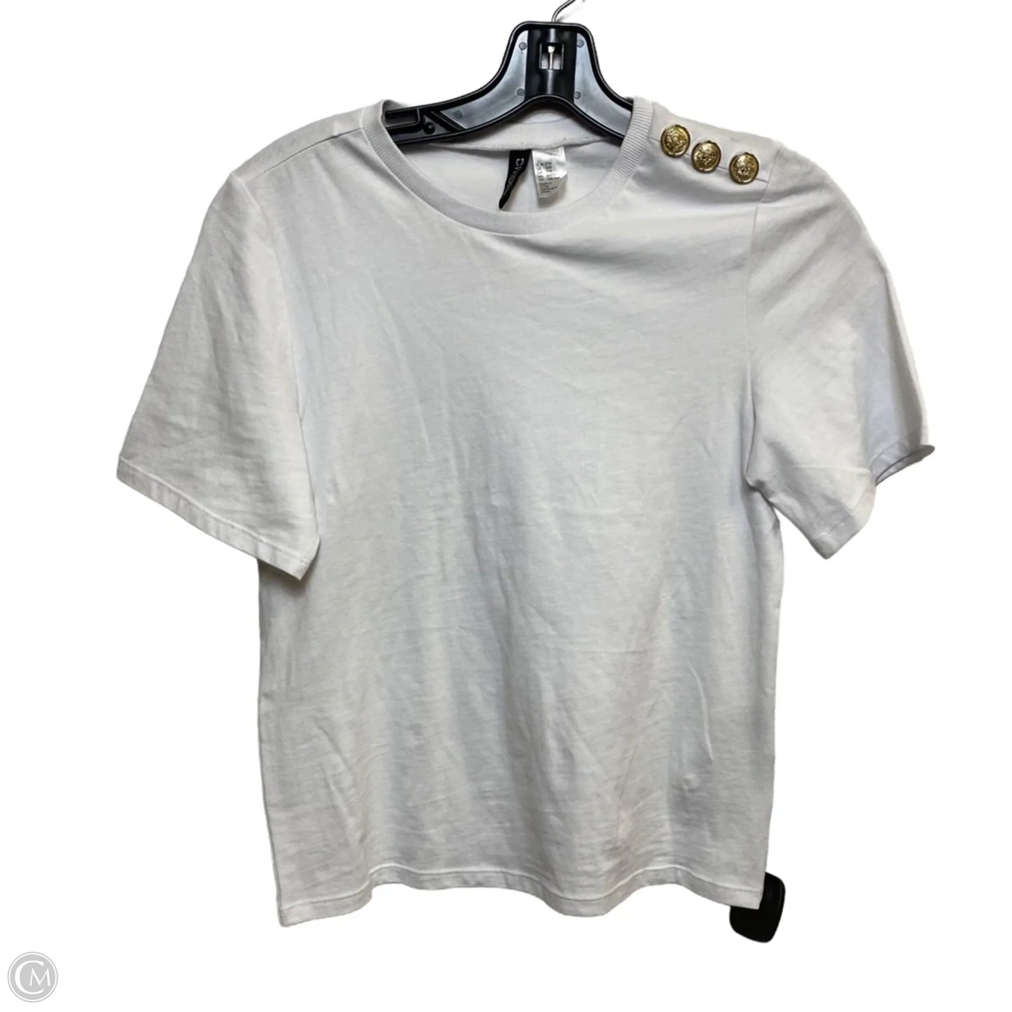 Top Short Sleeve By Divided In White, Size: Xs