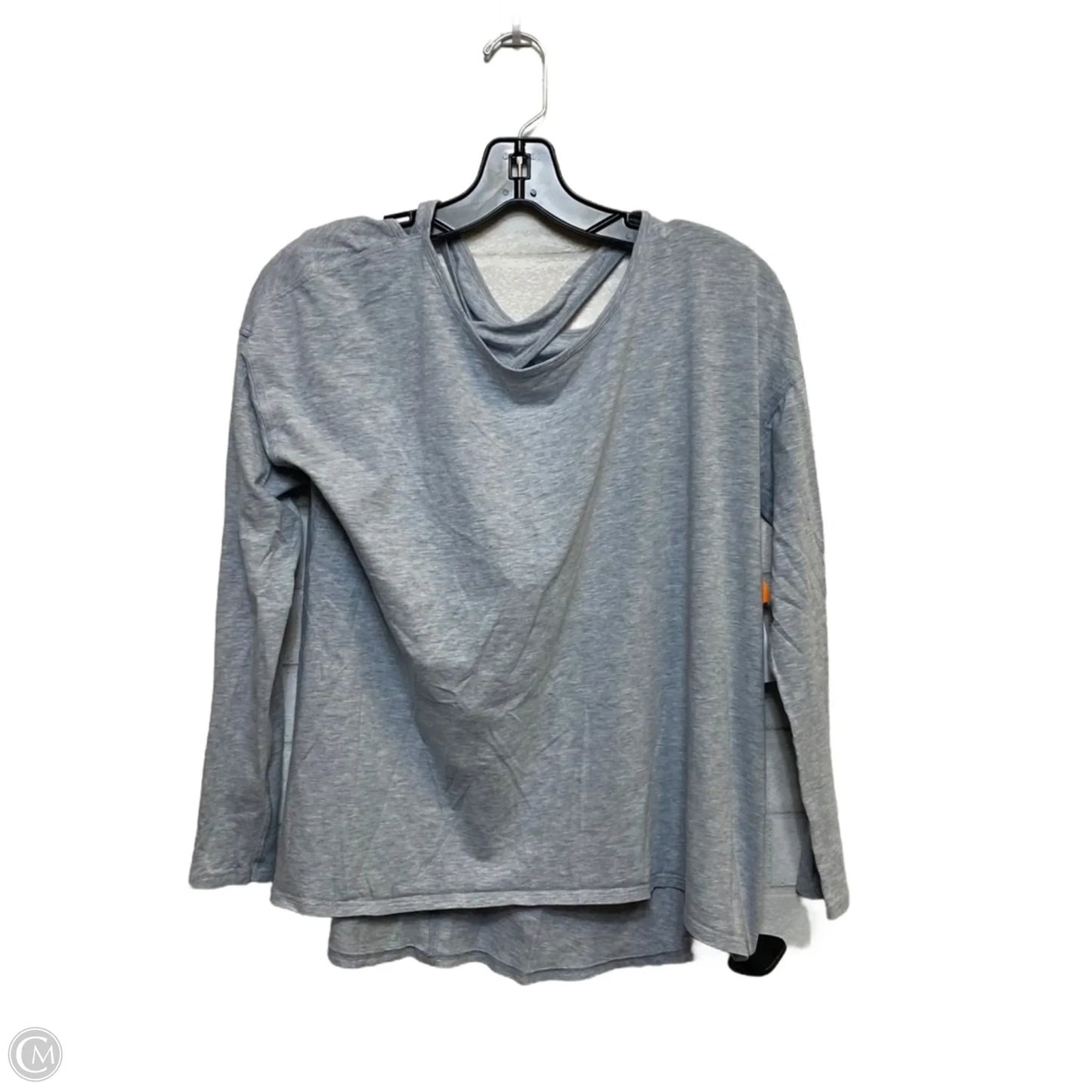 Athletic Top Long Sleeve Crewneck Designer By Lululemon In Grey, Size: S