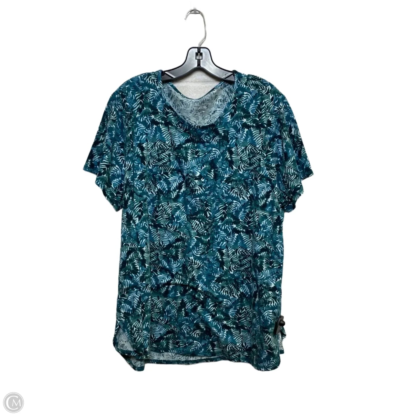 Top Short Sleeve By J. Jill In Blue, Size: 2x