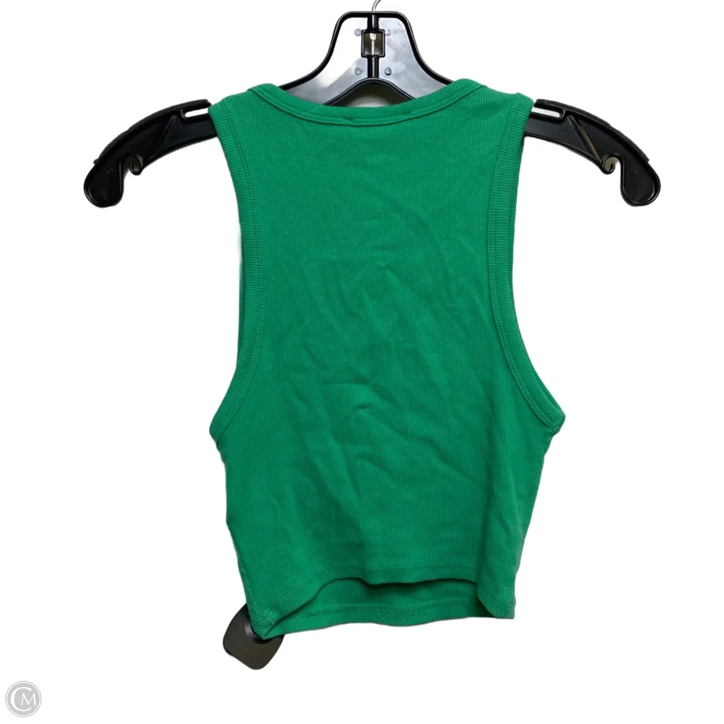 Top Sleeveless Basic By Zara In Green, Size: S