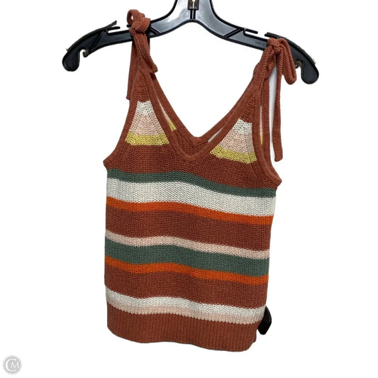 Top Sleeveless By Madewell In Multi-colored, Size: Xs