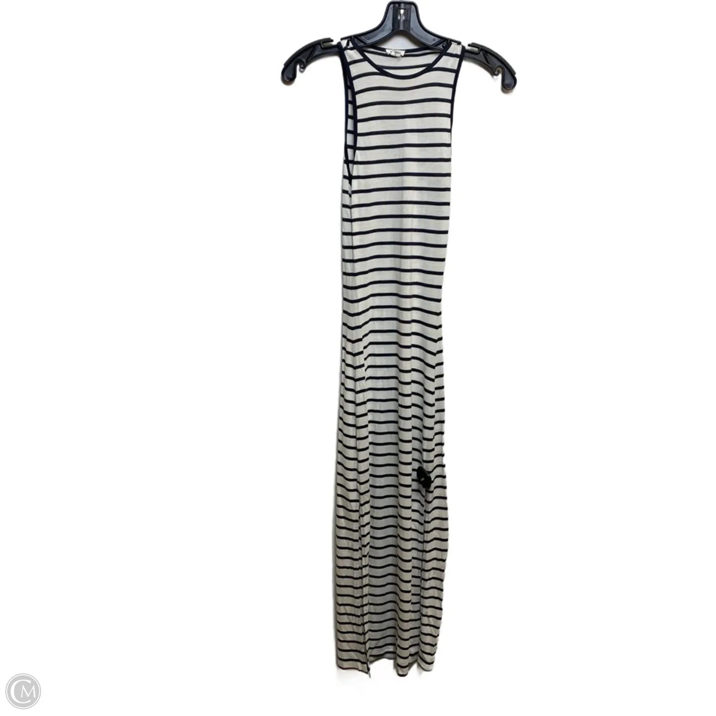 Dress Casual Maxi By Garage In Blue & White, Size: Xs