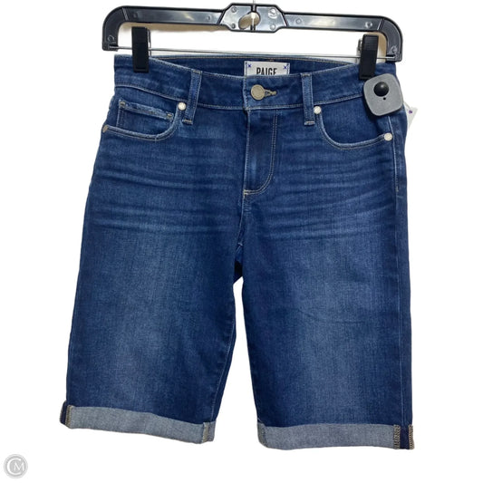 Shorts Designer By Paige In Blue Denim, Size: 2