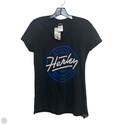 Top Short Sleeve By Harley Davidson In Black, Size: S