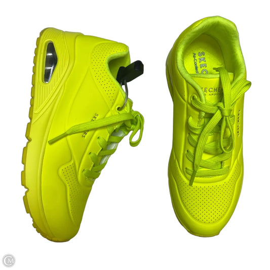 Shoes Athletic By Skechers In Yellow, Size: 7