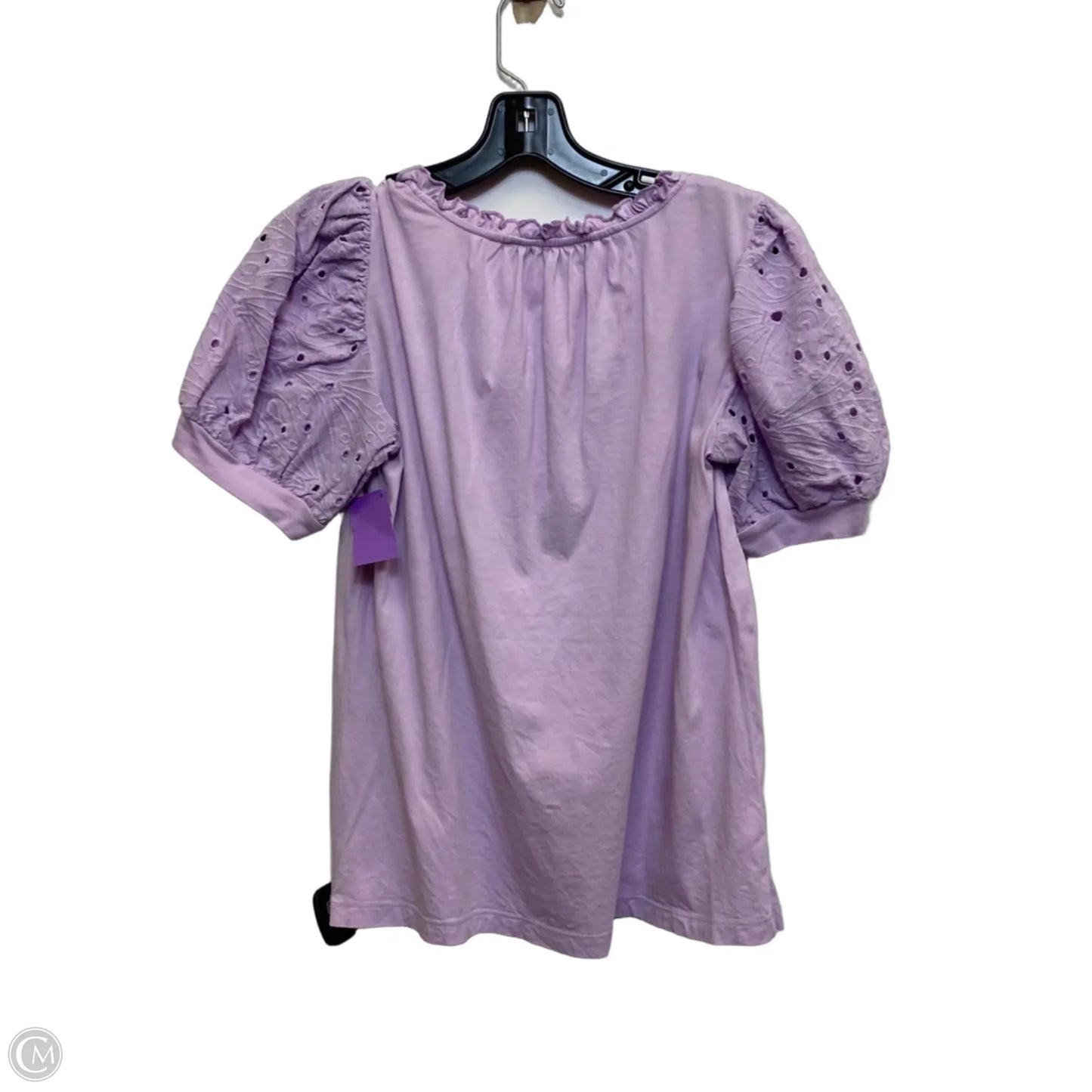 Top Short Sleeve By Loft In Purple, Size: Xs