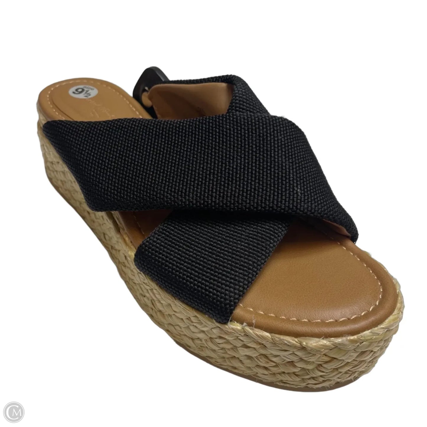 Sandals Heels Platform By Universal Thread In Black, Size: 9.5