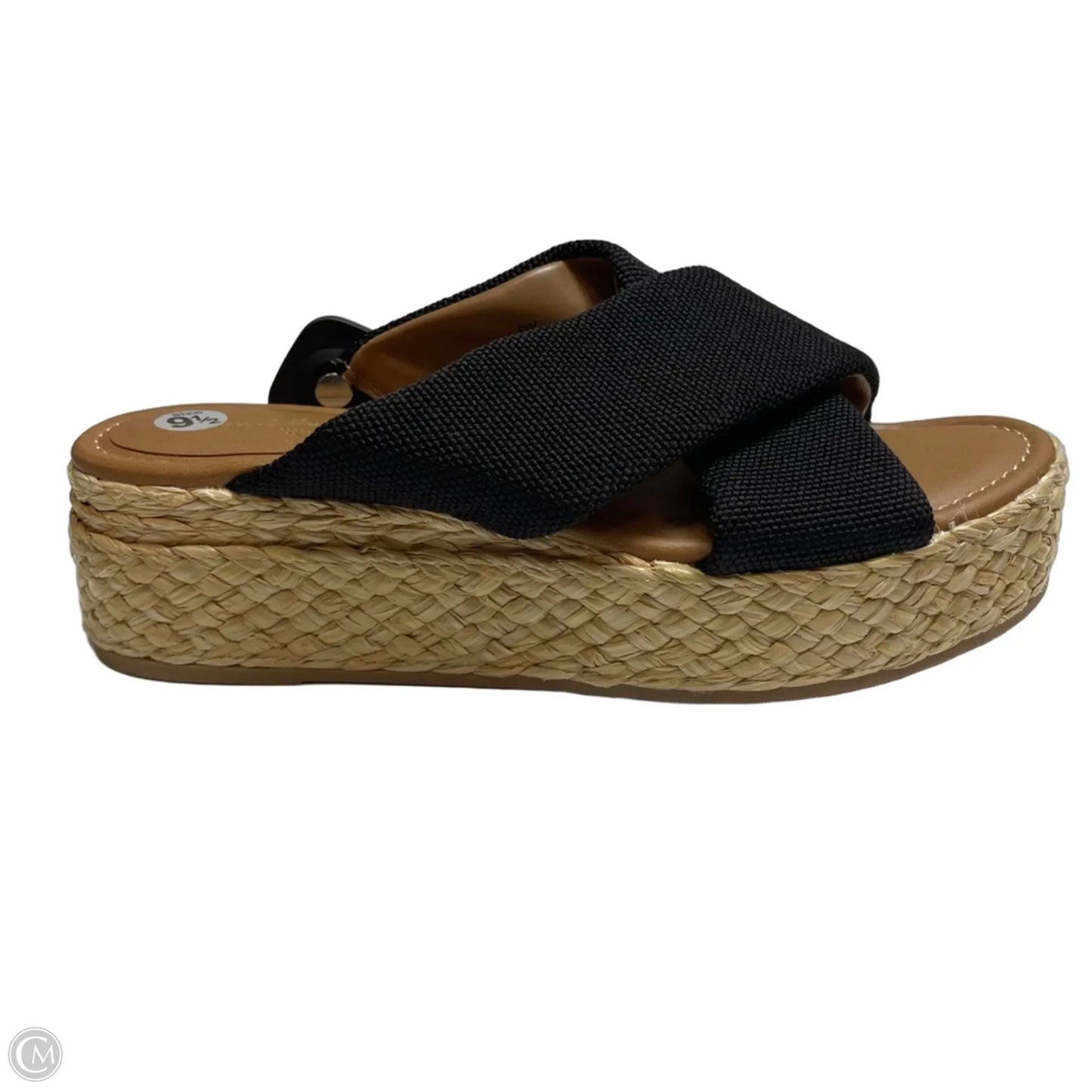 Sandals Heels Platform By Universal Thread In Black, Size: 9.5