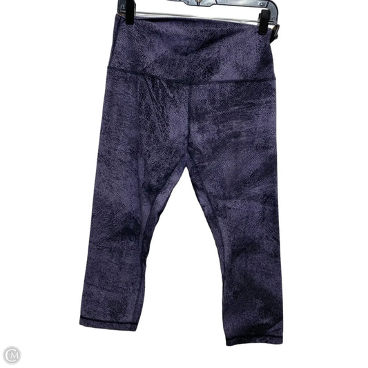 Athletic Capris By Lululemon In Purple, Size: M