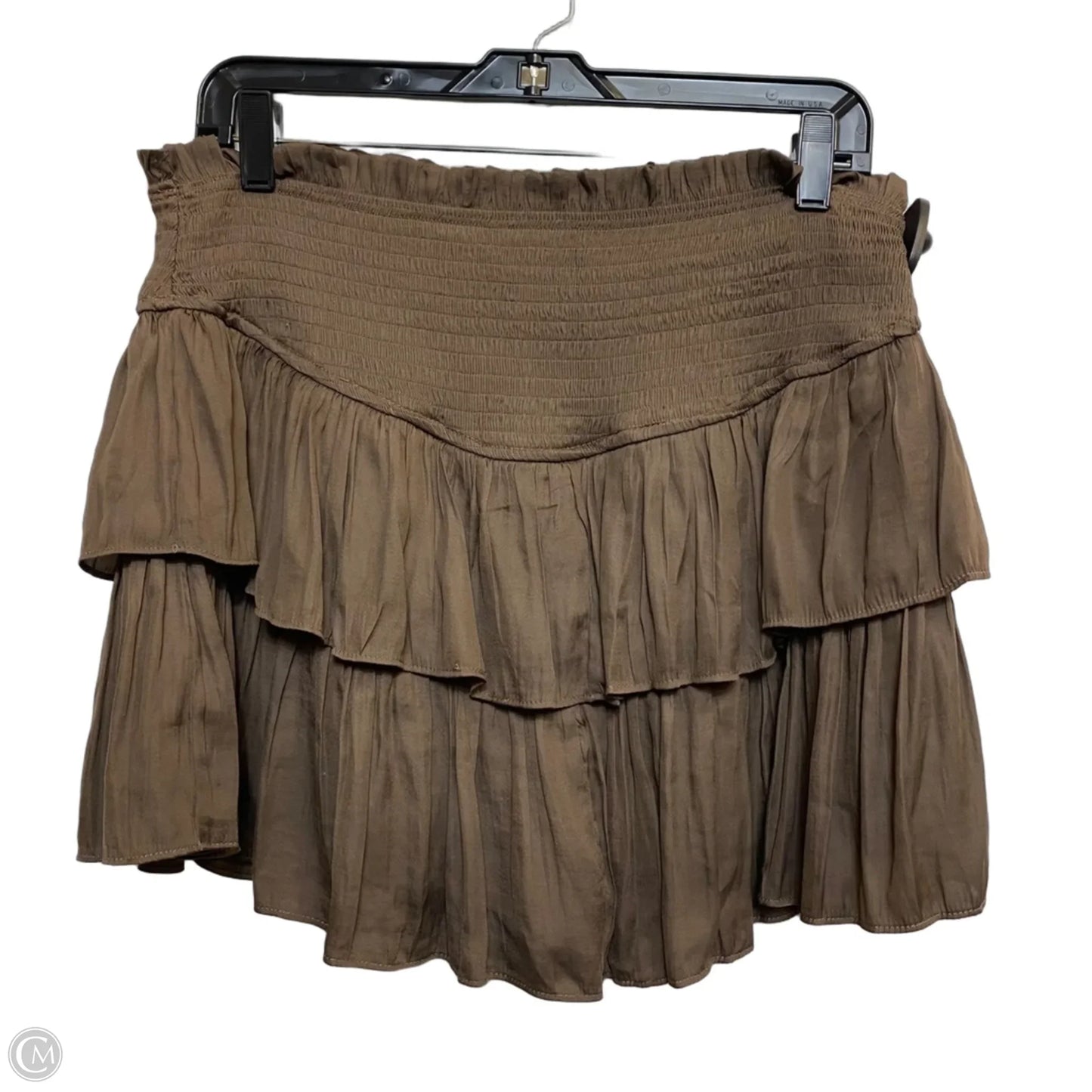 Skirt Mini & Short By Mustard Seed In Brown, Size: L