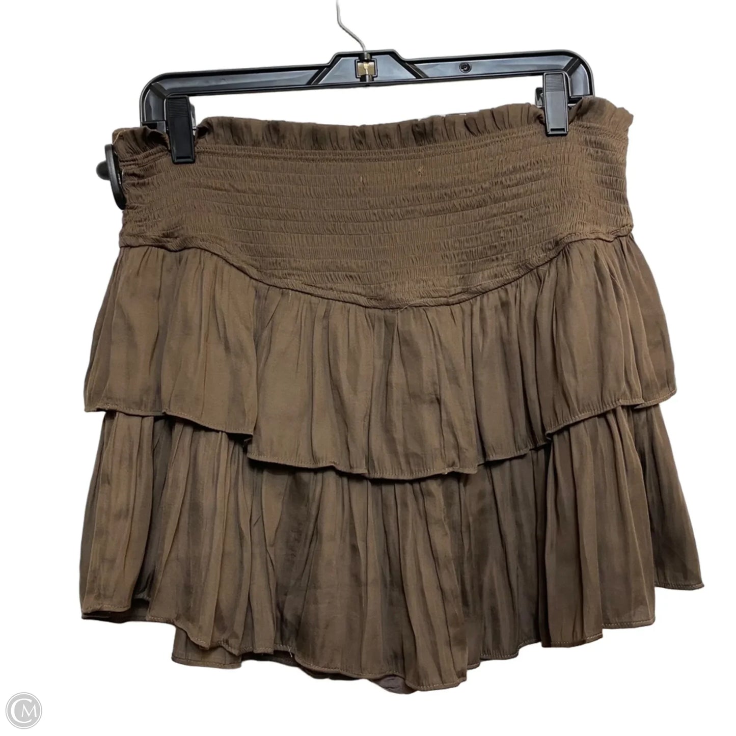 Skirt Mini & Short By Mustard Seed In Brown, Size: L