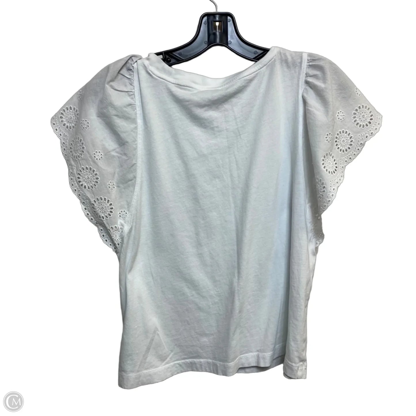 Top Short Sleeve By Old Navy In White, Size: M